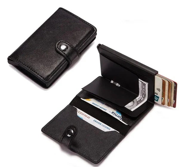 PU Leather Wallet & Pop up card holder