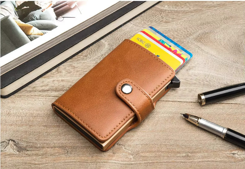 PU Leather Wallet & Pop up card holder