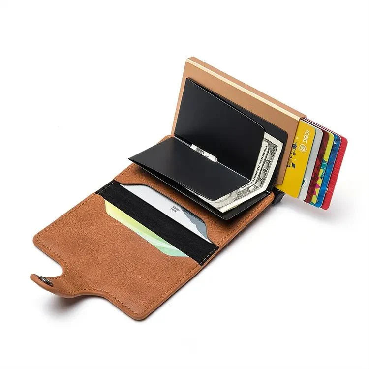 PU Leather Wallet & Pop up card holder